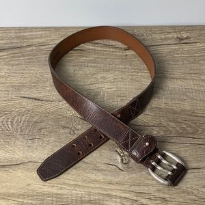 Vintage Orvis Dark Brown Leather Belt made in the USA